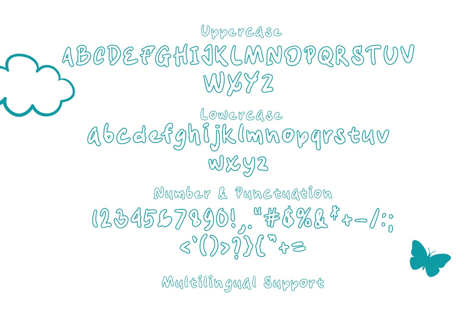 Arlo Lines - Natural Kids Handwritten Font