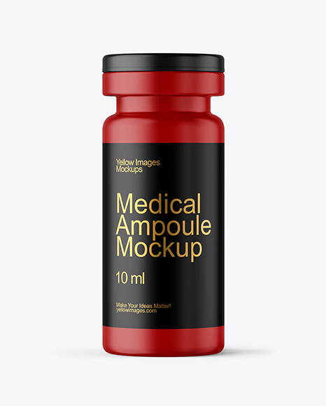 Matte Medical Ampoule Mockup