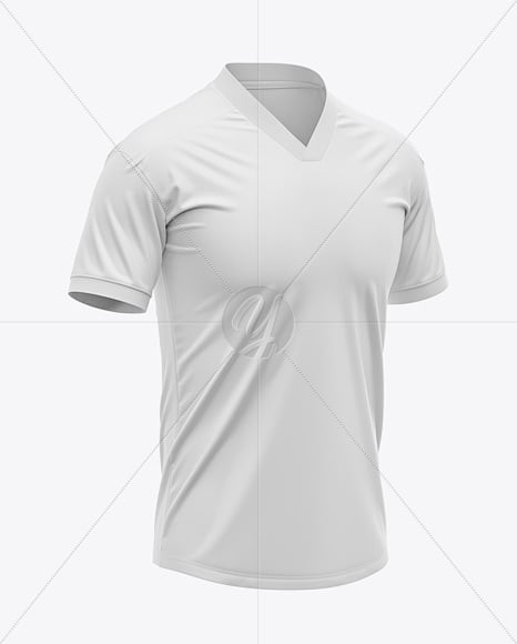 Men's V-Neck Jersey Mockup