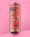 Aluminium Can With Matte Finish Mockup