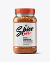 Plastic Jar with Steak Seasoning Mockup