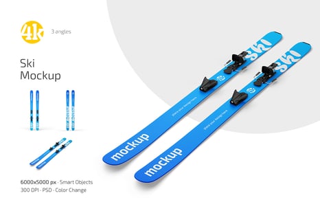 Ski Mockup Set