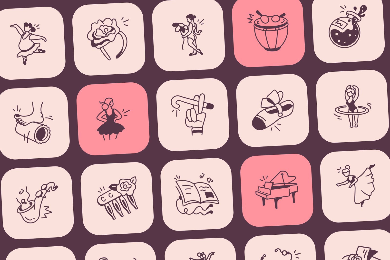 Ballet Hand Drawn Icon
