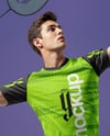 Man Wearing Badminton Uniform Mockup