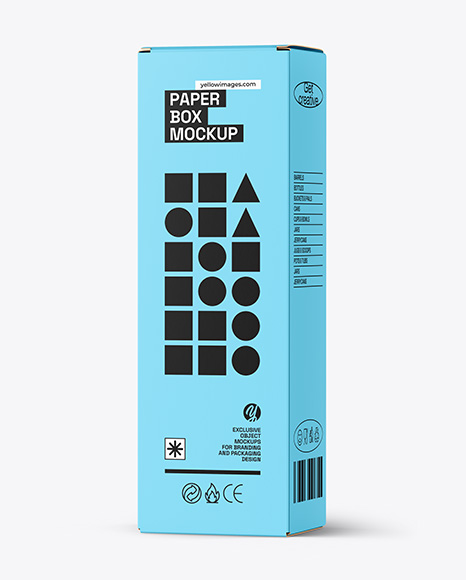 Glossy Cosmetic Tube with Box Mockup