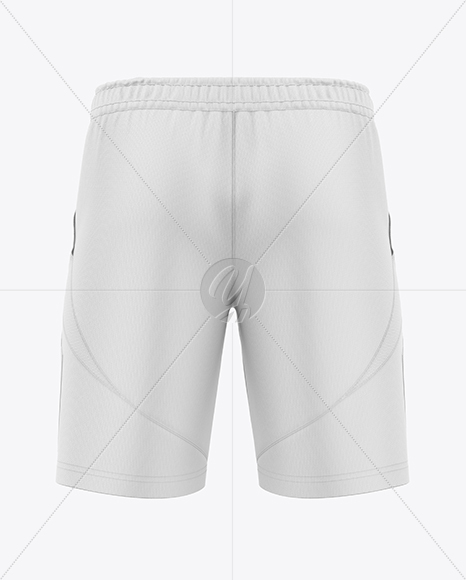Training Shorts Mockup - Back View
