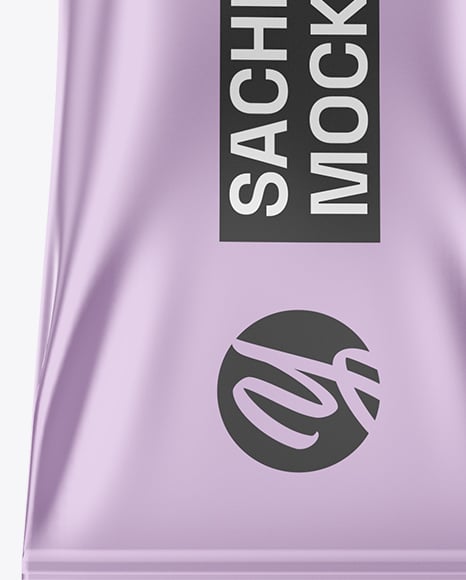 Metallic Sachet Mockup