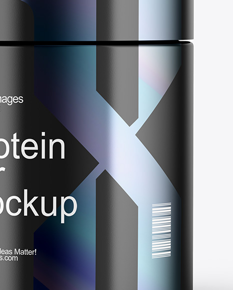 Matte Plastic Jar Mockup