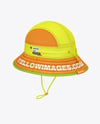 Ripstop Bucket Hat Mockup - Back Half Side View