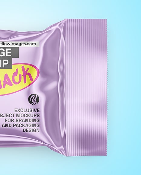 Glossy Metallic Packaging Mockup
