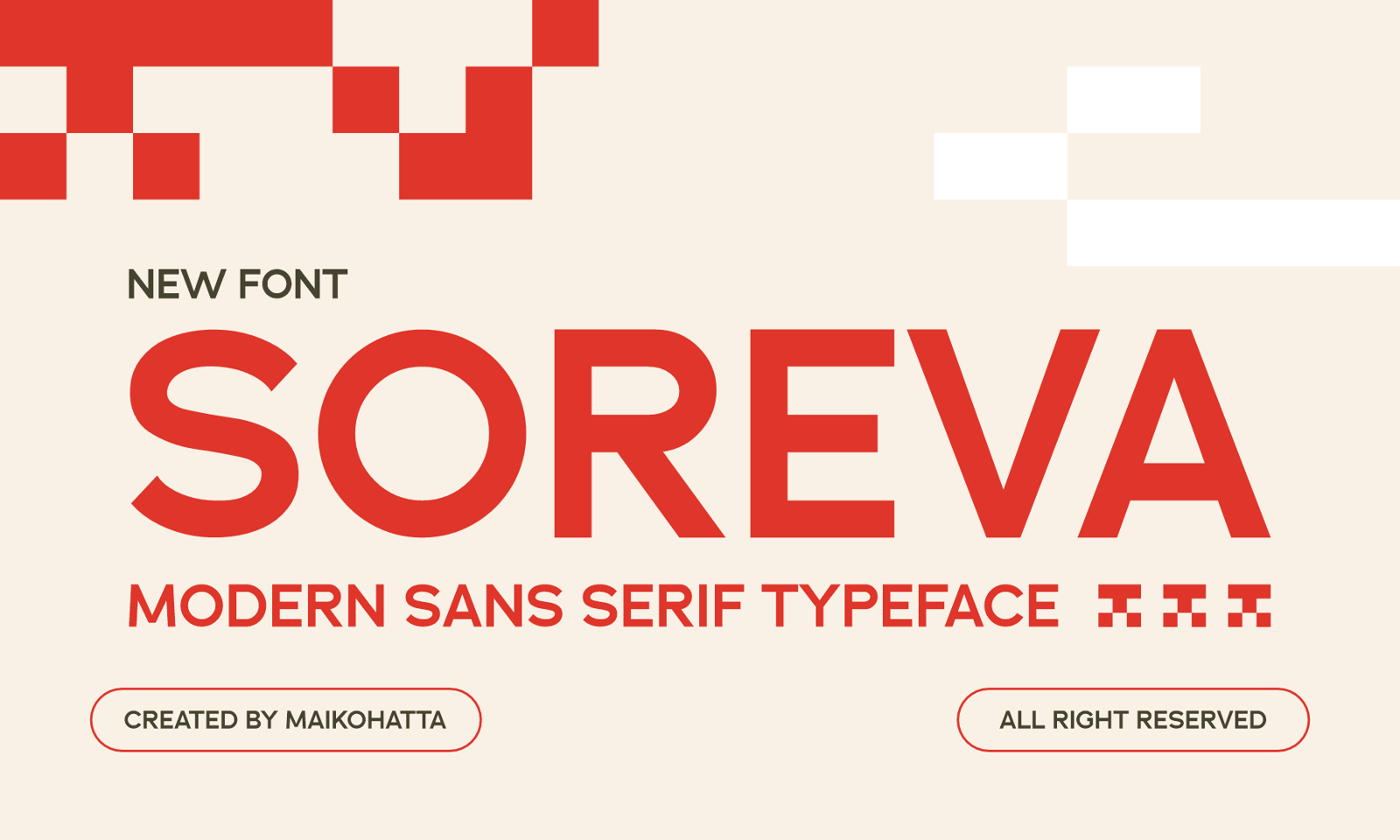 Soreva - Modern Sans Serif Typeface