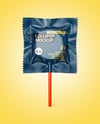 Matte Lollipop Sachet Mockup