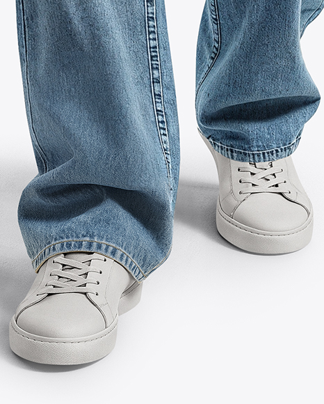 Man Wearing Ice Hockey Jersey Mockup