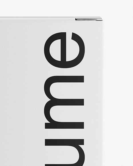 Frosted Glass Perfume Bottle with Box Mockup