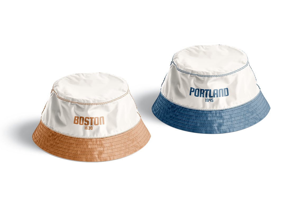 Nylon Bucket Hat Mockups