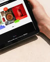 Ipad in Hands Mockup