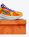 Running Shoe on Box Mockup