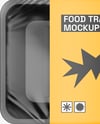 Empty Food Tray Mockup