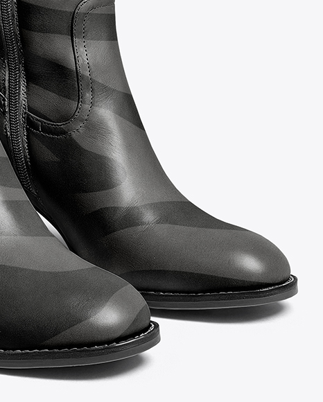 Pair of High-Knee Boots Mockup