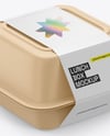 Lunch Box Mockup - Top Side View