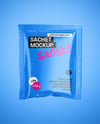 Glossy Sachet Mockup