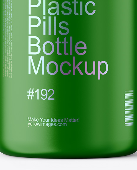 Matte Pills Bottle Mockup