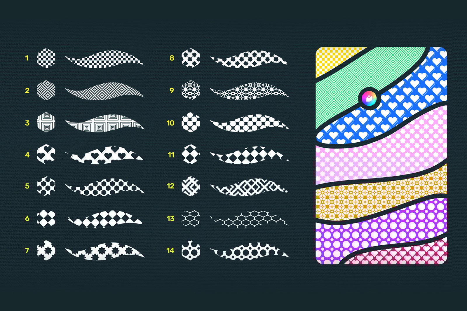 Next Pattern ✦ Free Procreate Brushes Set