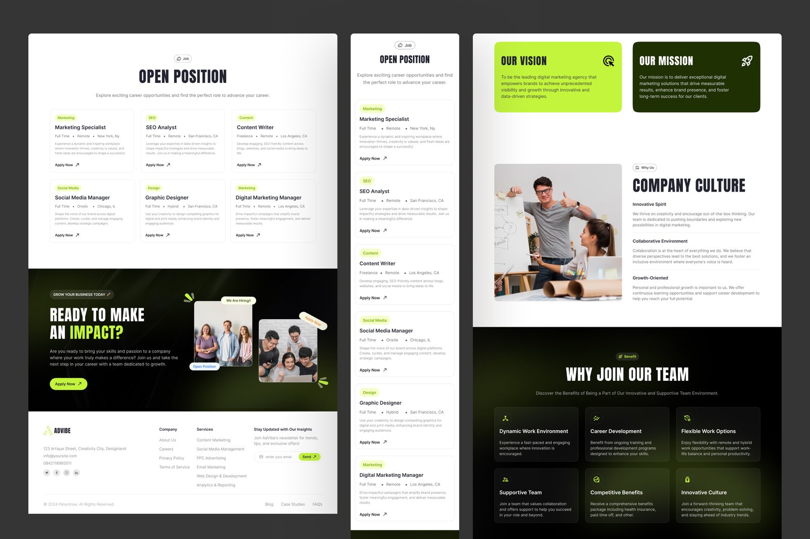 AdVibe - Digital Marketing Agency Website