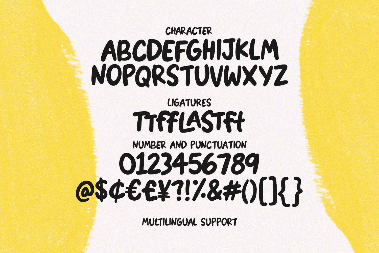 Esticko Bigtres Playful Handmade Display Font