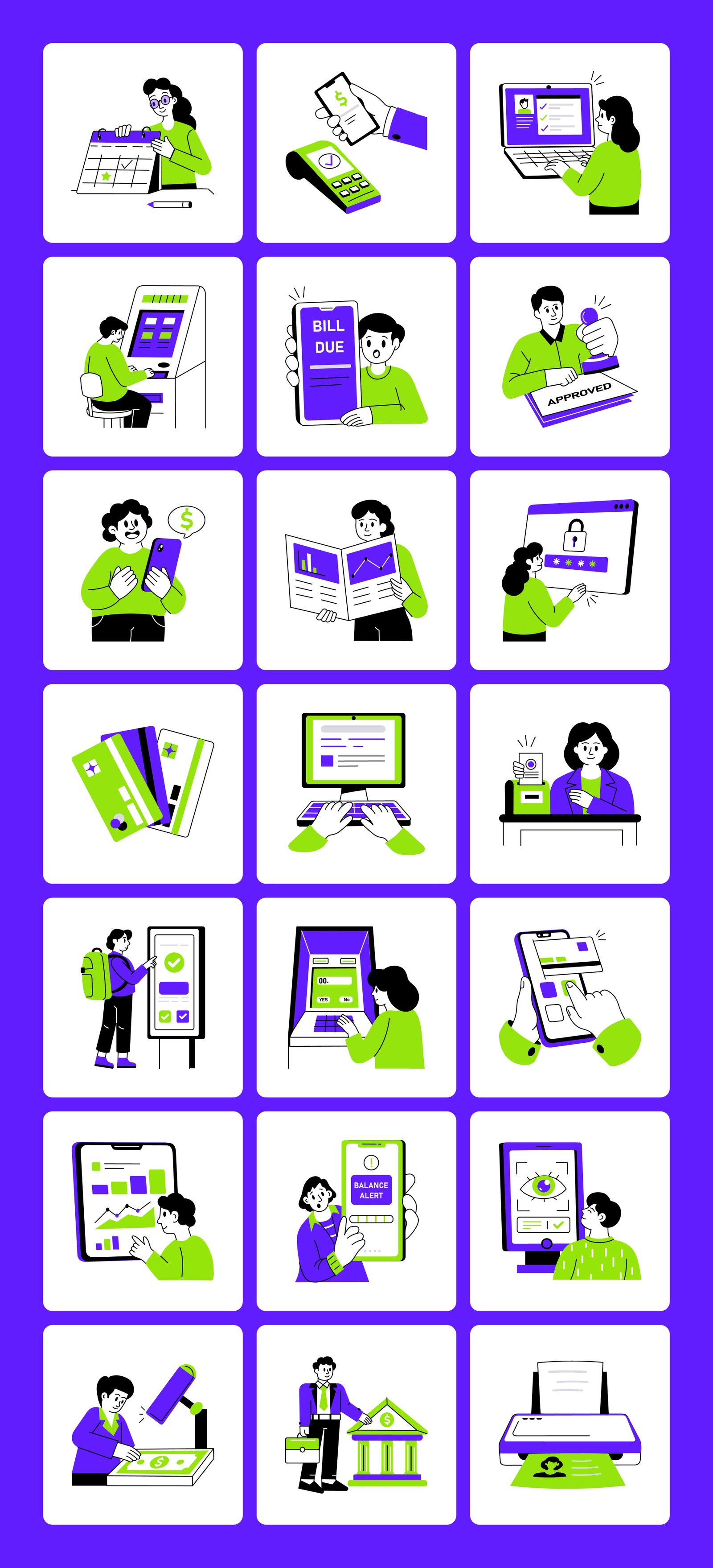 Bank and Banking Illustration