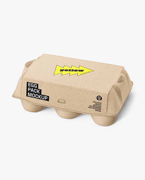 Egg Carton Packaging Mockup - Milk carton mockup