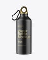Aluminum Water Bottle with Matte Finish Mockup