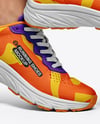 Running Shoes on Women's Legs Mockup