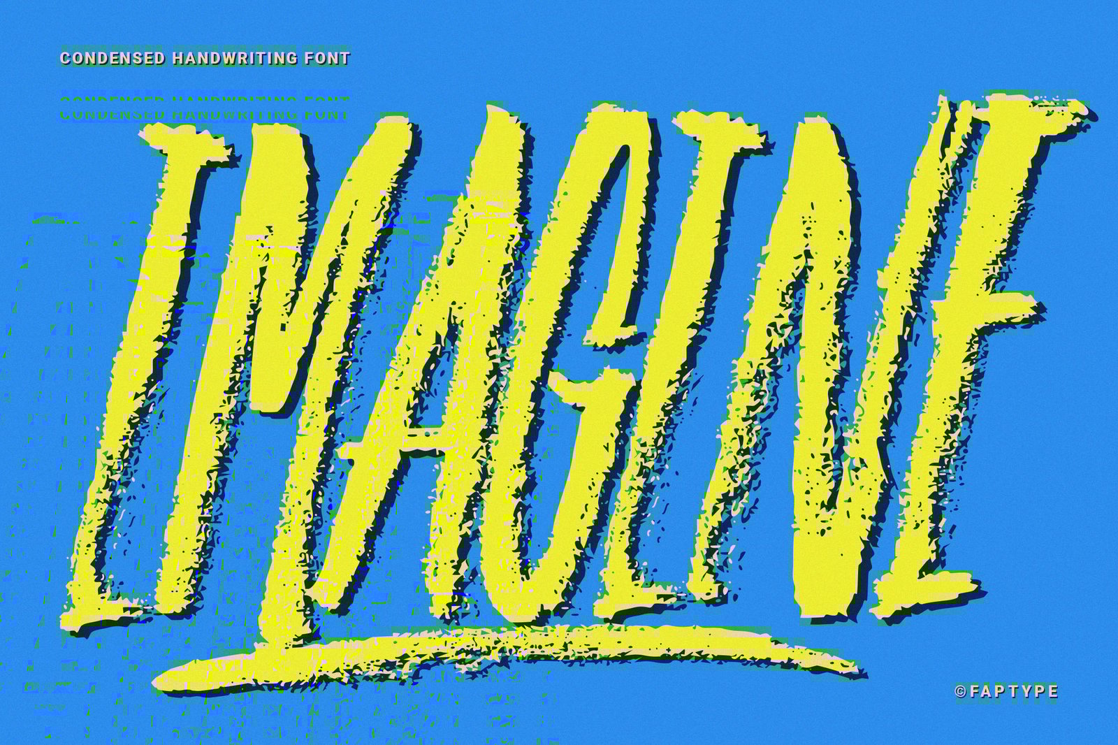 Imagine | Condensed Handwriting Font