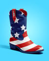 Women's Cowboy Boot Mockup