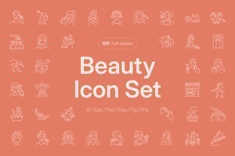 Beauty Icon Art Set