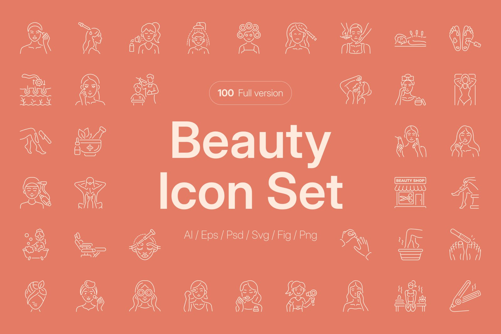 Beauty Icon Art Set