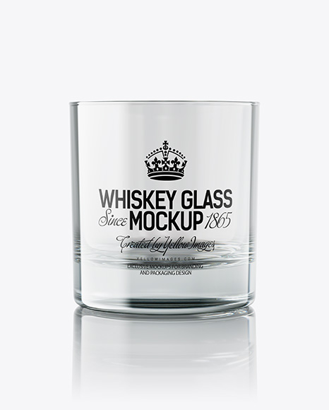 Clear Whisky Tumbler Glass Mockup - PSD Mockups