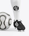 Full Soccer Kit w/ Mannequin Mockup – Front View