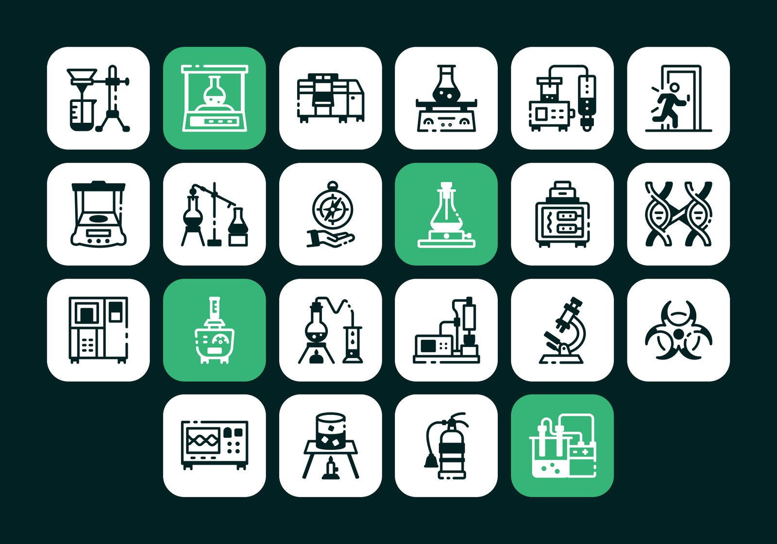 Laboratory Icon Set