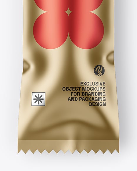 Matte Metallic Ice Cream Package Mockup