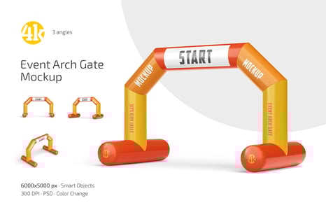 Event Arch Gate Mockup Set - Creative Store