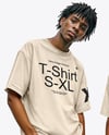 Two Afro-American Men Wearing T-shirts and Jeans Mockup