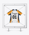 Training Jersey Hanging on a Hooked Frame Mockup
