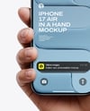 iPhone 17 Air Sky Blue in a Hand Mockup