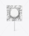 Metallic Lollipop Sachet Mockup