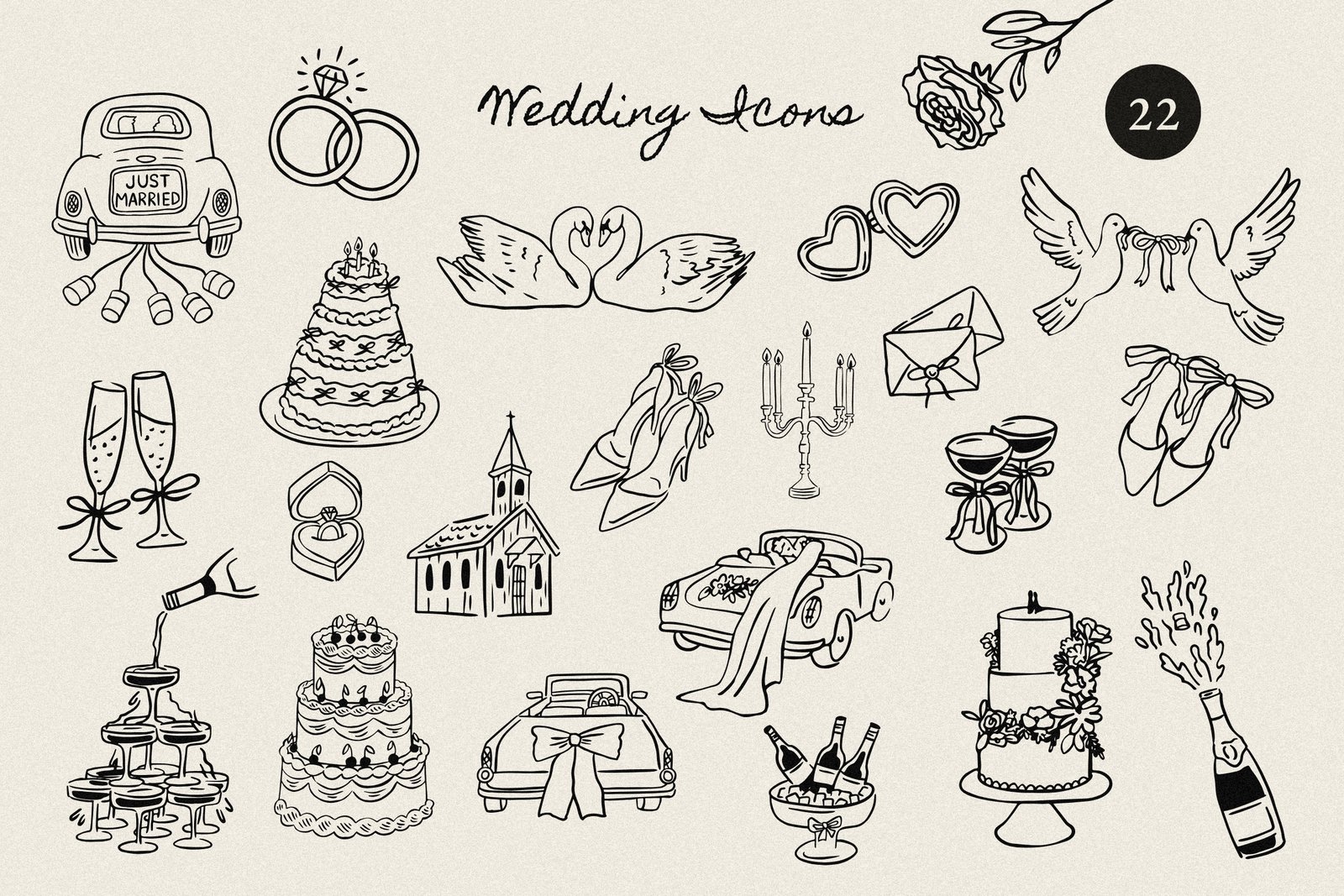 +200 Whimsical Wedding Summer Bundle