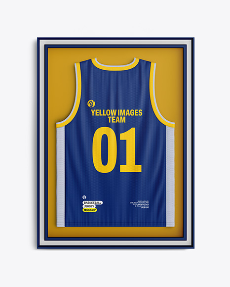 Basketball Jersey in Frame Mockup