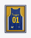Basketball Jersey in Frame Mockup