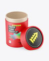 Paper Tube with Tea Mockup